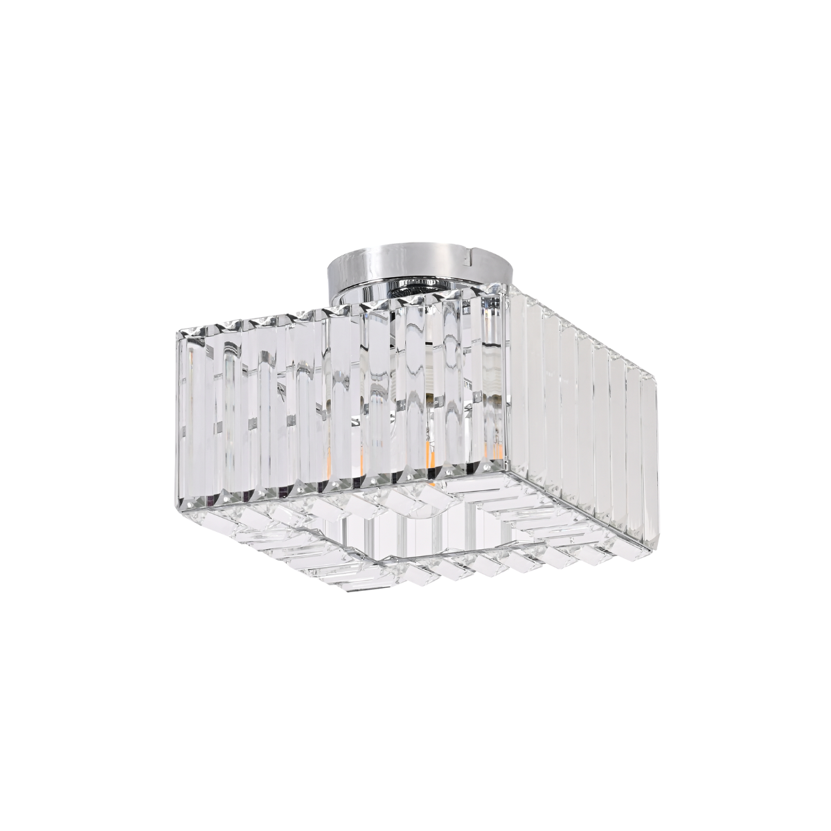 Kwadratowy plafon Vetro chrom 1xE27