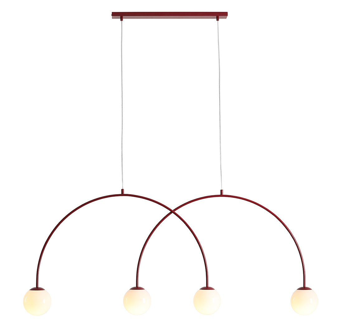 LAMPA WISZĄCA UNA 4 RED WINE L