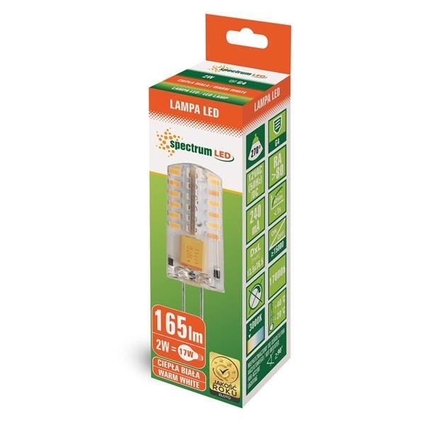 LED G4 COLUMN 12V 2W SILIKON WW SPECTRUM