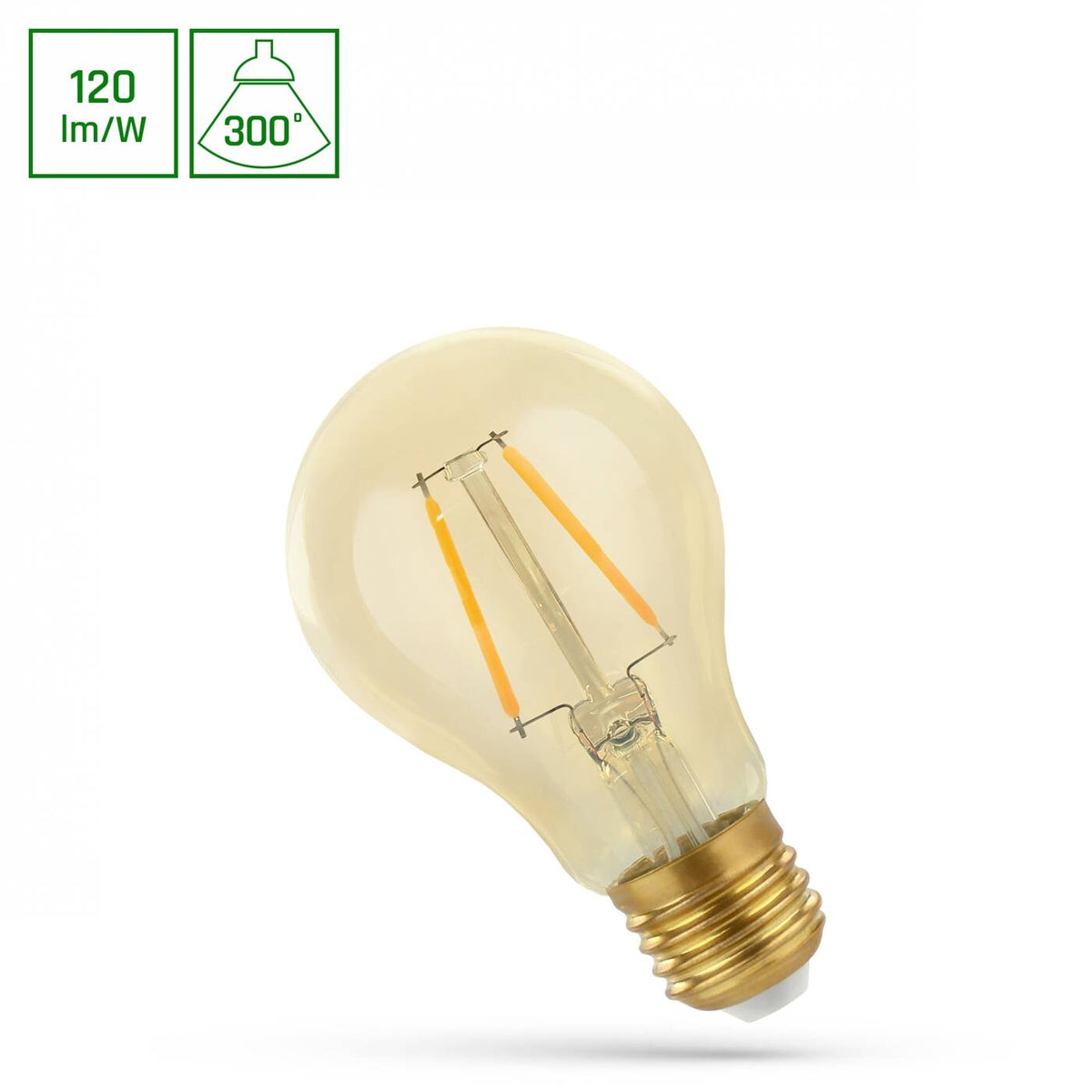LED GLS E-27 230V 2W COG WW RETROSHINE SPECTRUM
