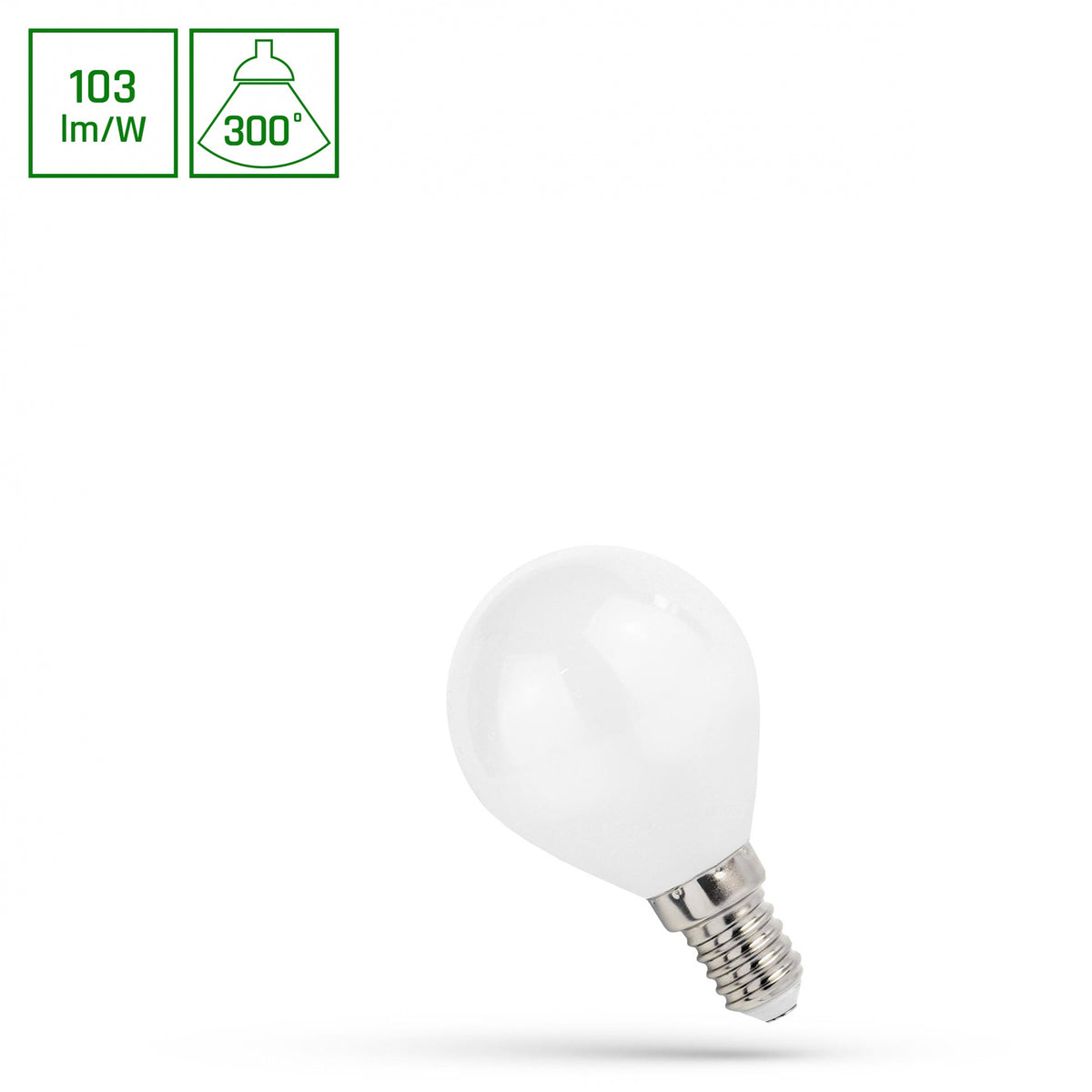 LED KULKA E-14 230V 4W COG NW WHITE SPECTRUM