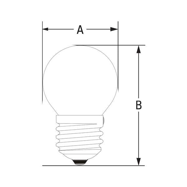 LED KULKA E-27 230V 1W BLUE SPECTRUM
