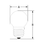 LED KULKA E-27 230V 4W COG WW CLEAR SPECTRUM