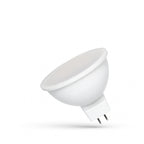 LED MR16 12V 6W SMD WW Z MLECZNĄ SZYBKĄ  SPECTRUM +