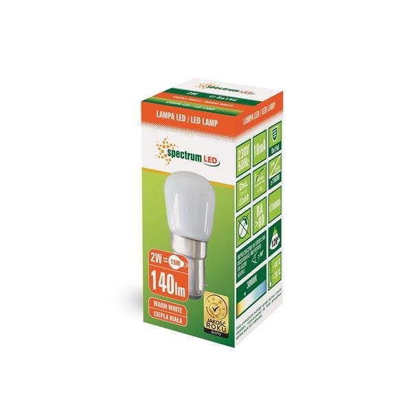 LED TABLICOWE 230V 2W BA15D WW SPECTRUM