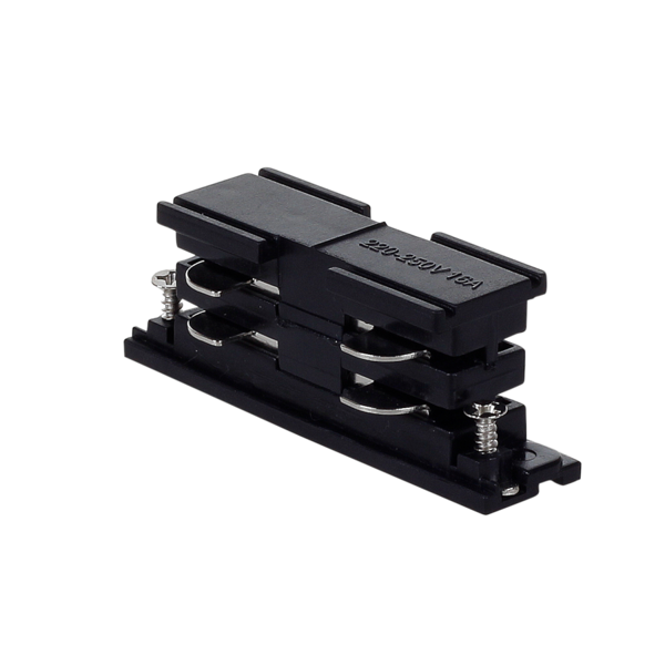 Łącznik "I" prosty do szyno-przewodu 3 fazowego czarny PowerGear | PRO-0433-B PRO-D480B