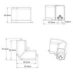 Łącznik L 90 elektryczny do oświetlenia modułowego Geometric System New