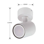 Lamp ścienna/sufitowa SNOW, biała, 1x50W GU10