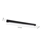 Lampa ALLDAY LED 125 cm G13 | Czarna