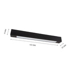 Lampa ALLDAY LED  63,5 cm G13 | Czarna