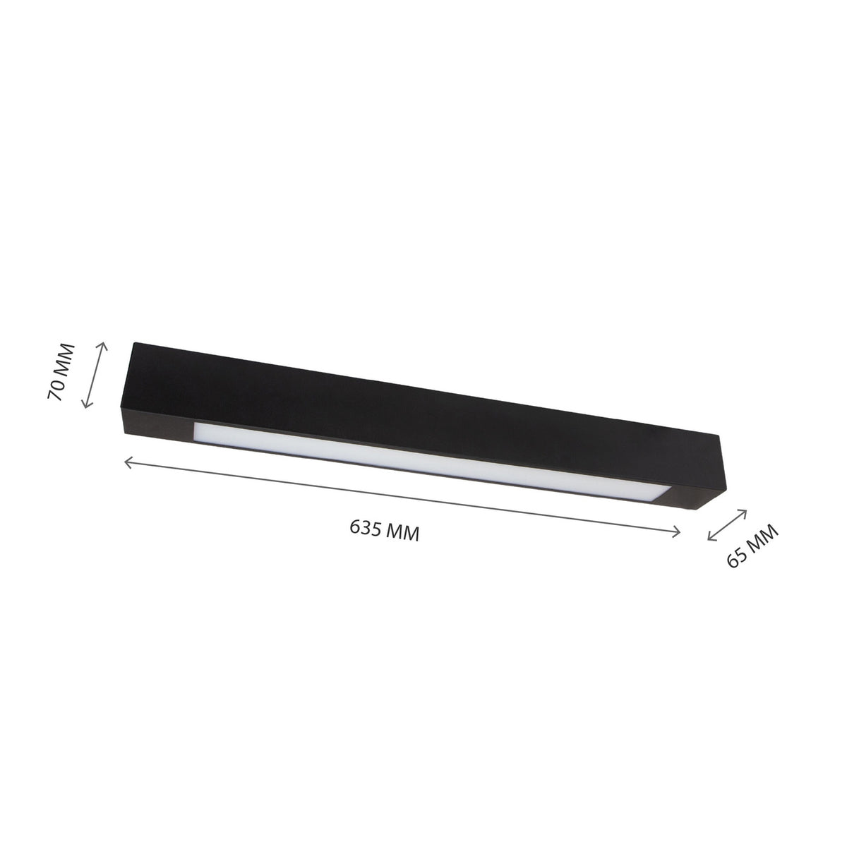 Lampa ALLDAY LED  63,5 cm G13 | Czarna