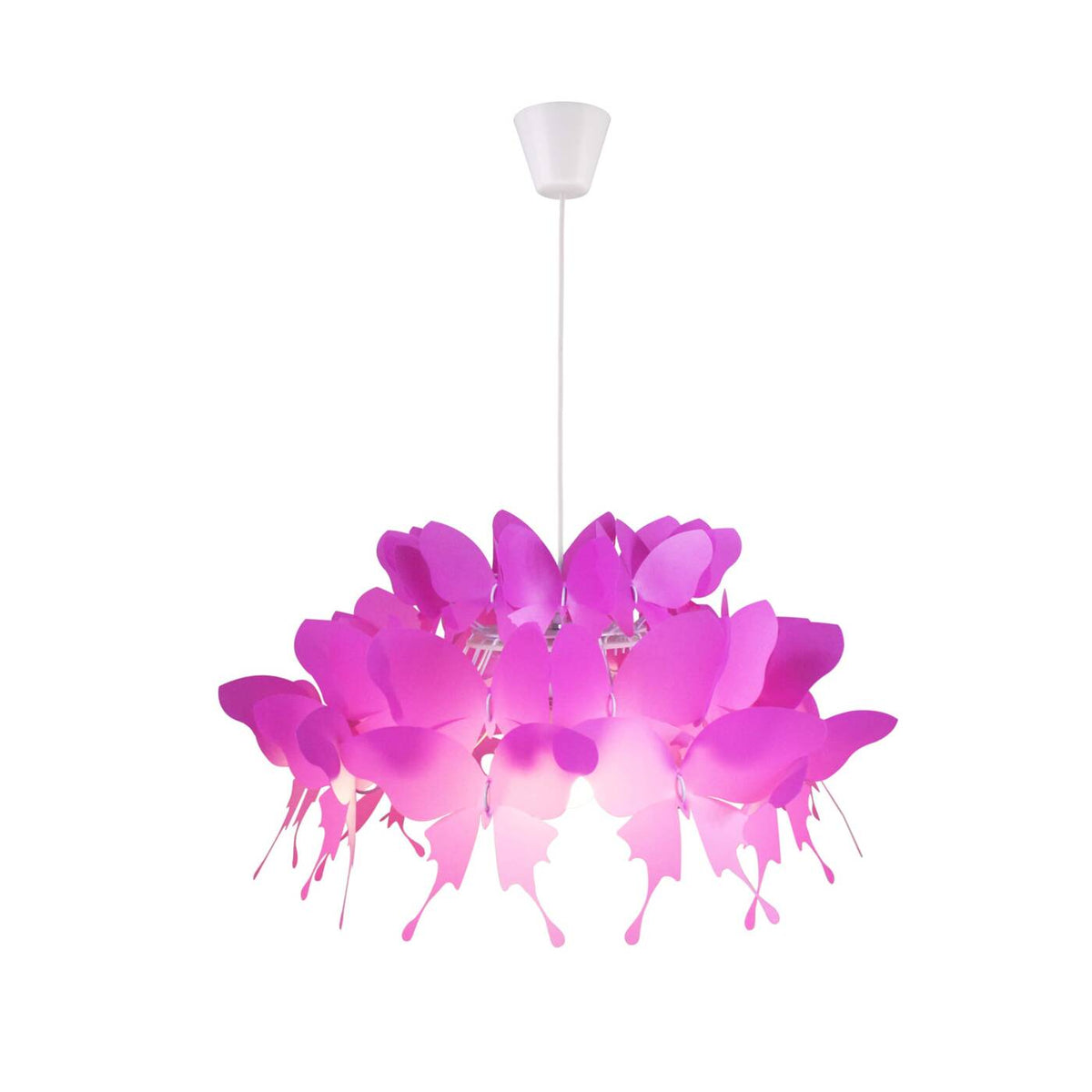Lampa FARFALLA różowa 50cm