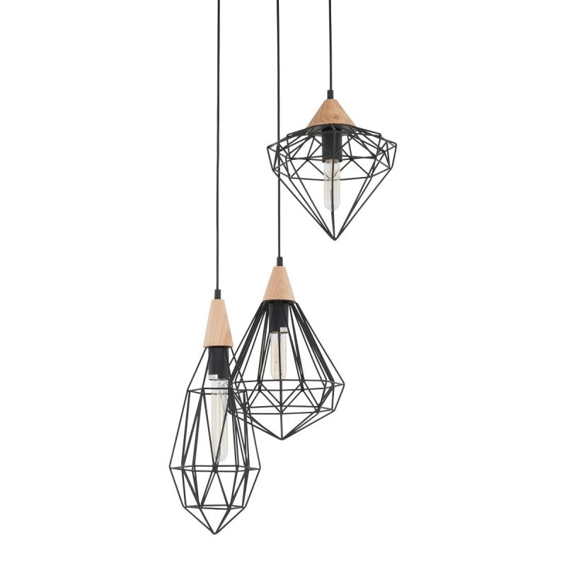 Lampa LOFT Maelle śr. 45cm E27 | czarny