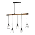 Lampa LOFT Ponte dł. 100cm 5xE27 | czarny