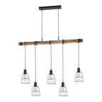 Lampa LOFT Ponte dł. 100cm 5xE27 | czarny