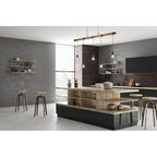 Lampa LOFT Ponte dł. 100cm 5xE27 | czarny