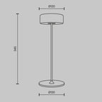 Lampa bateryjna Maytoni AI Collaboration IP20 x MOD229TL-L3B3K2 | Czarny