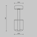 Lampa bateryjna Maytoni AI Collaboration IP20 x MOD229TL-L3G3K1 | Przezroczysty