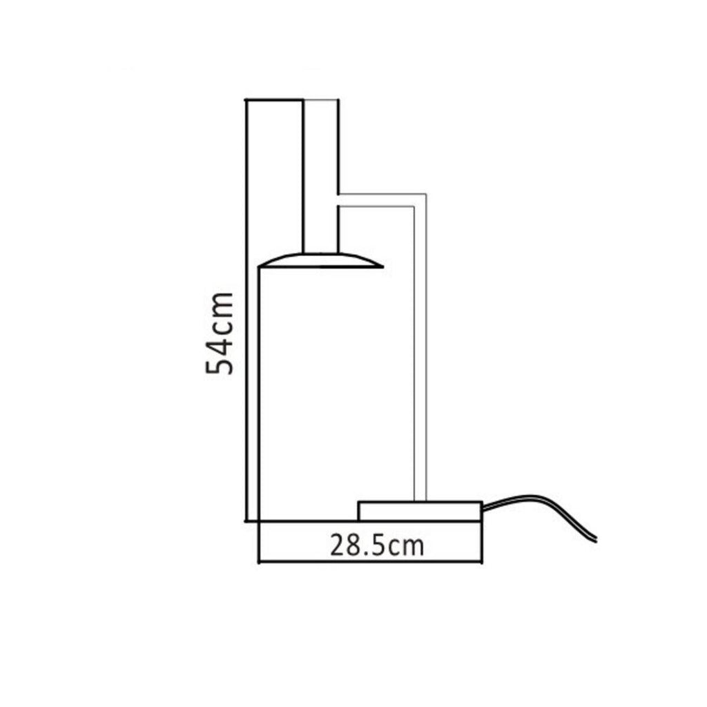 Lampa biurkowa HAT, biała, 1x3W LED, barwa ciepła 3000K