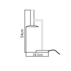 Lampa biurkowa HAT, biała, 1x3W LED, barwa ciepła 3000K