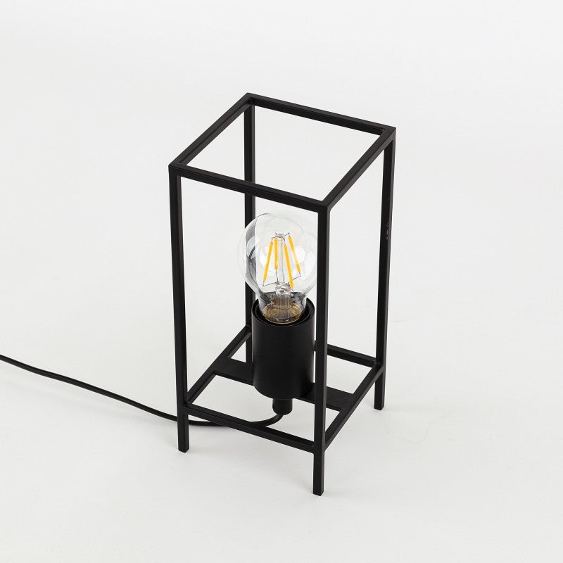 Lampa biurkowa LOFT Melando dł. 23cm E27 | czarny