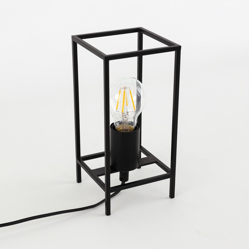 Lampa biurkowa LOFT Melando dł. 23cm E27 | czarny