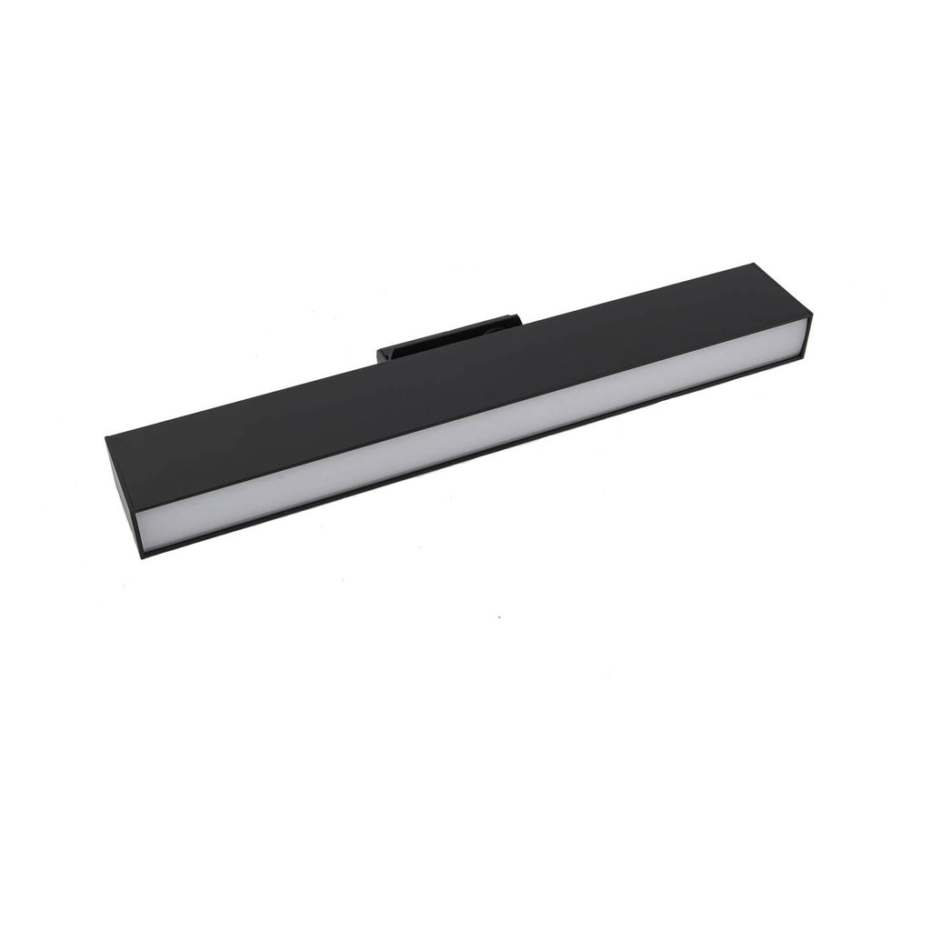Lampa do szynoprzewodów jednofazowych MOON, czarna, 12W LED, barwa ciepła 3000K