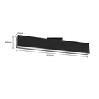 Lampa do szynoprzewodów jednofazowych MOON, czarna, 12W LED, barwa ciepła 3000K