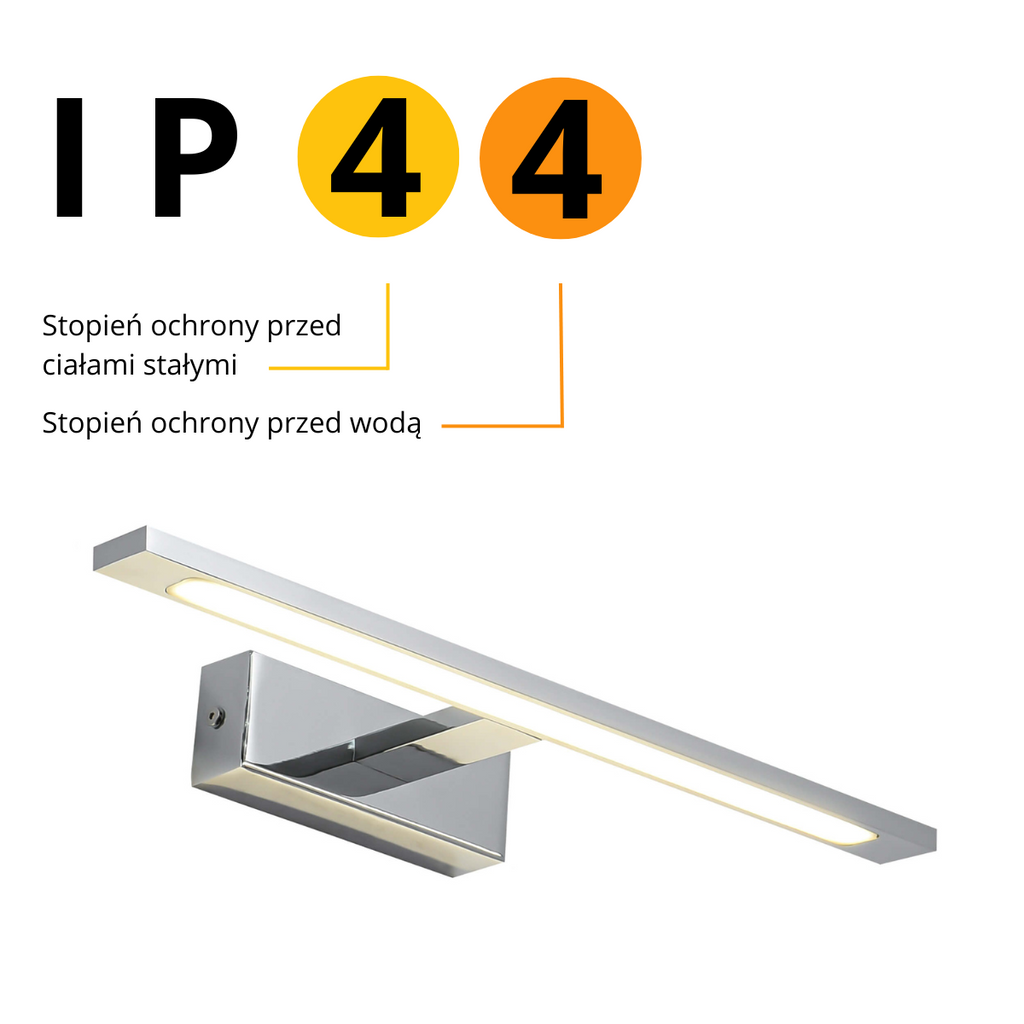 Lampa nad lustro lub obraz ISLA chrom 41cm