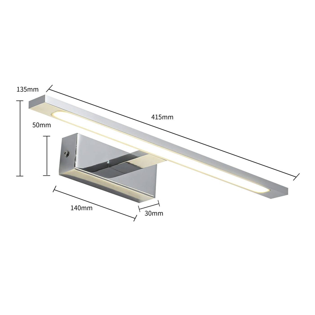 Lampa nad lustro lub obraz ISLA chrom 41cm