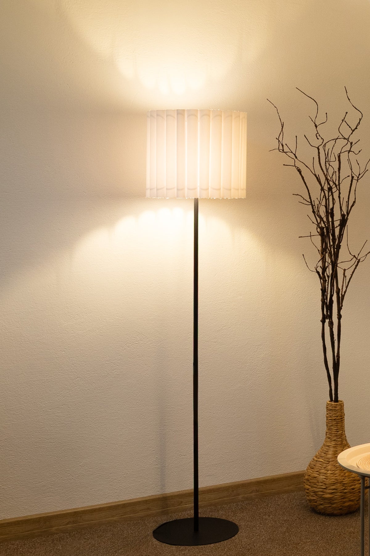 Lampa podłogowa DUOLLA ARIA FL 70668 Biały/n/a 1xE27 średn.35cm