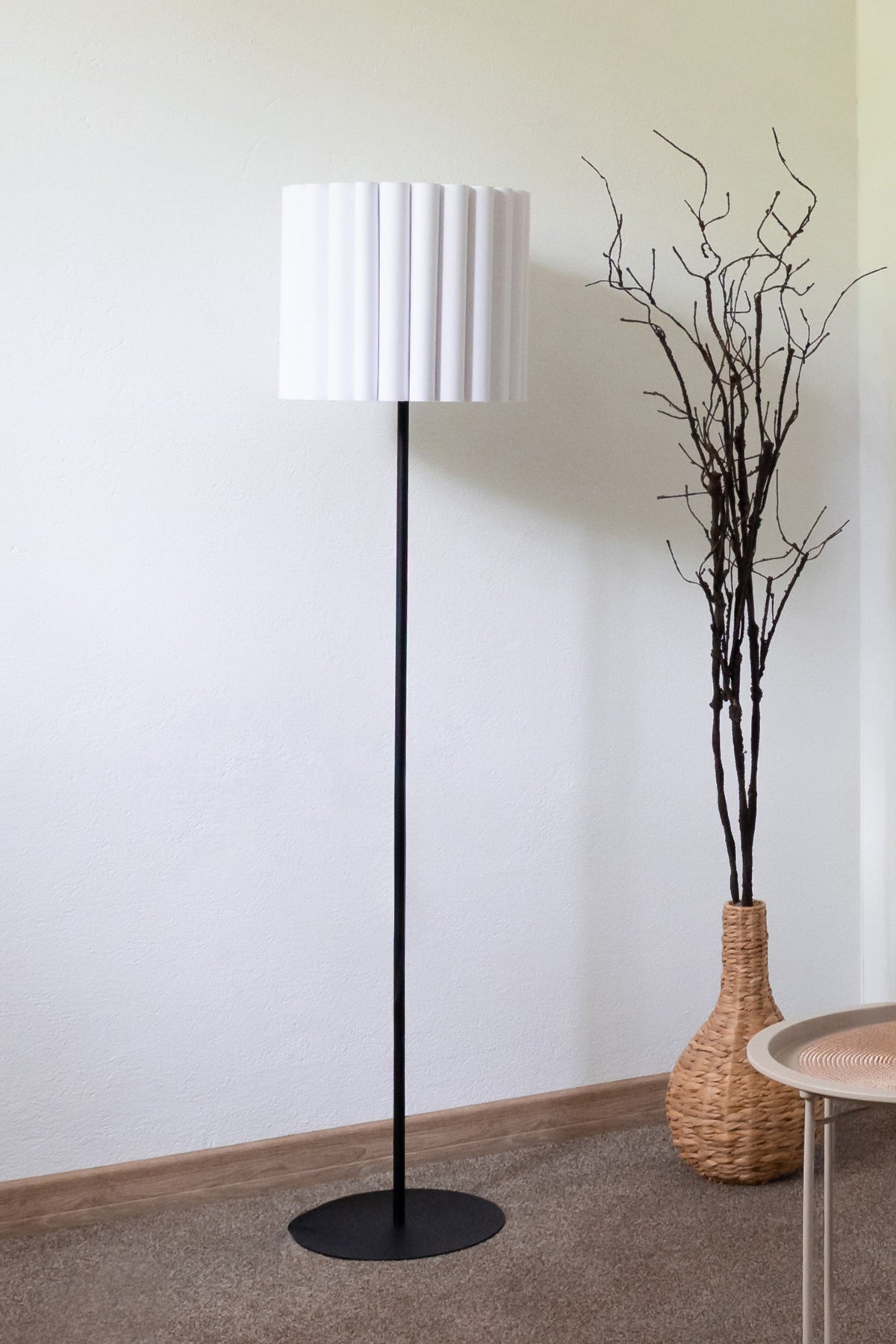 Lampa podłogowa DUOLLA ARIA FL 70668 Biały/n/a 1xE27 średn.35cm
