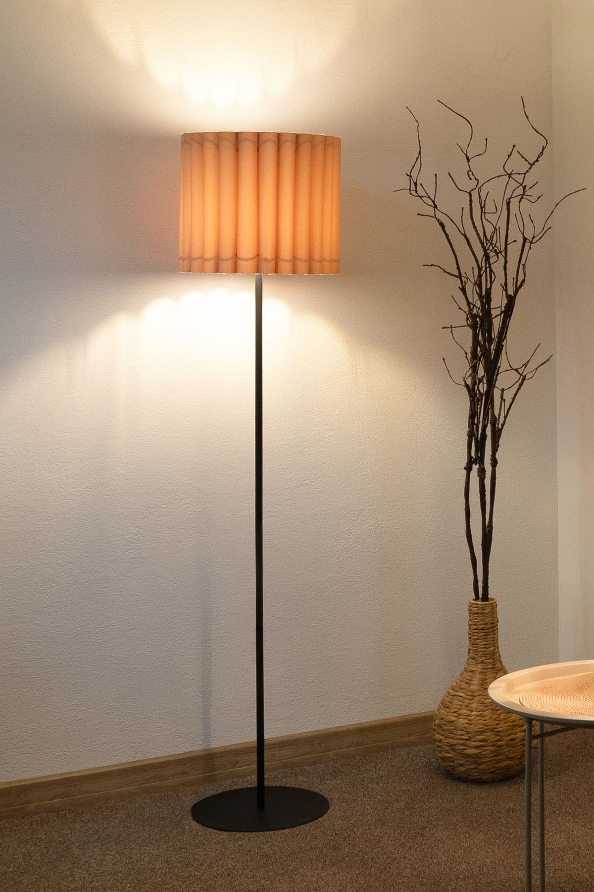 Lampa podłogowa DUOLLA ARIA FL 70835 Beżowy/n/a 1xE27 średn.35cm