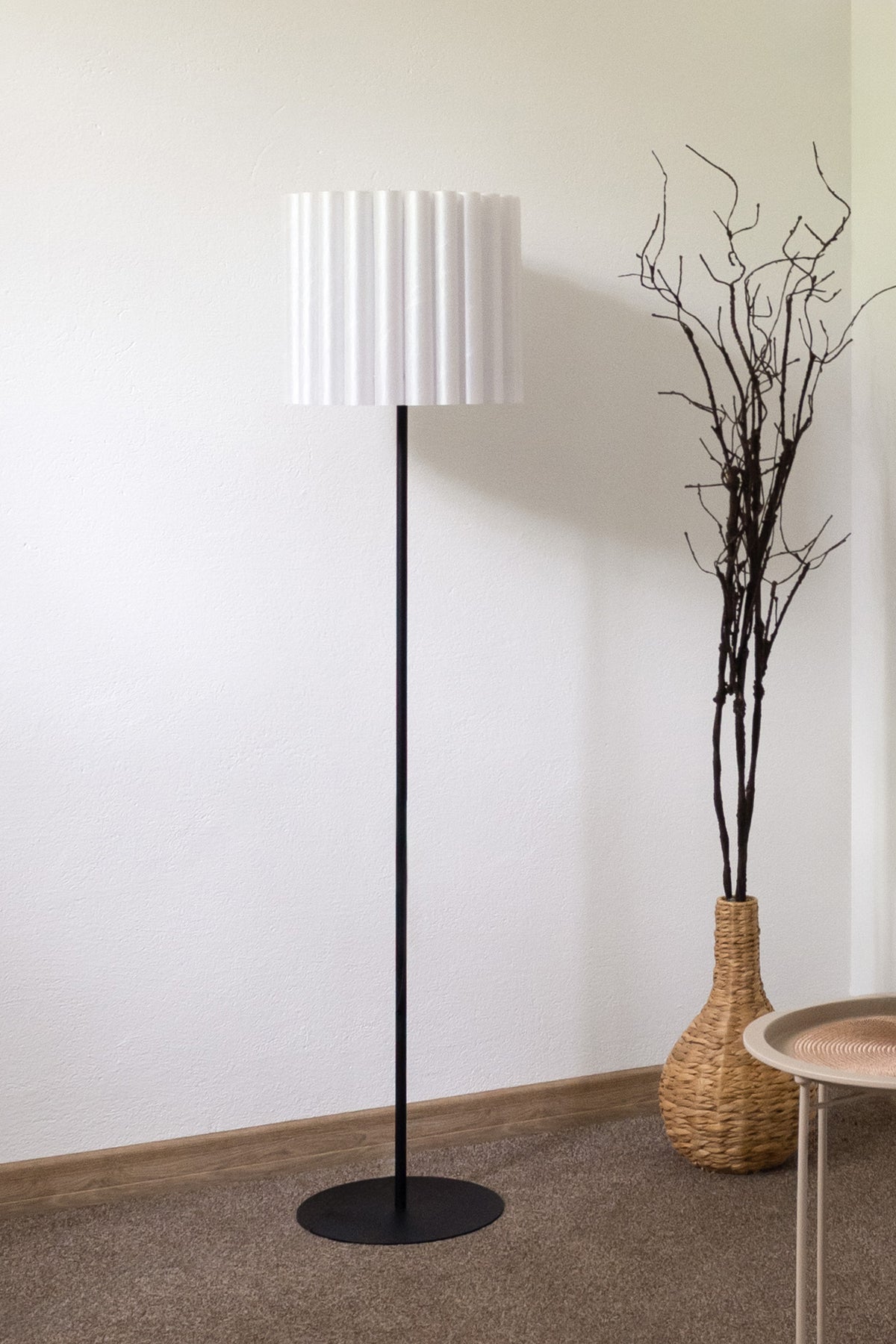 Lampa podłogowa DUOLLA ARIA FL 70965 Biały/n/a 1xE27 średn.35cm