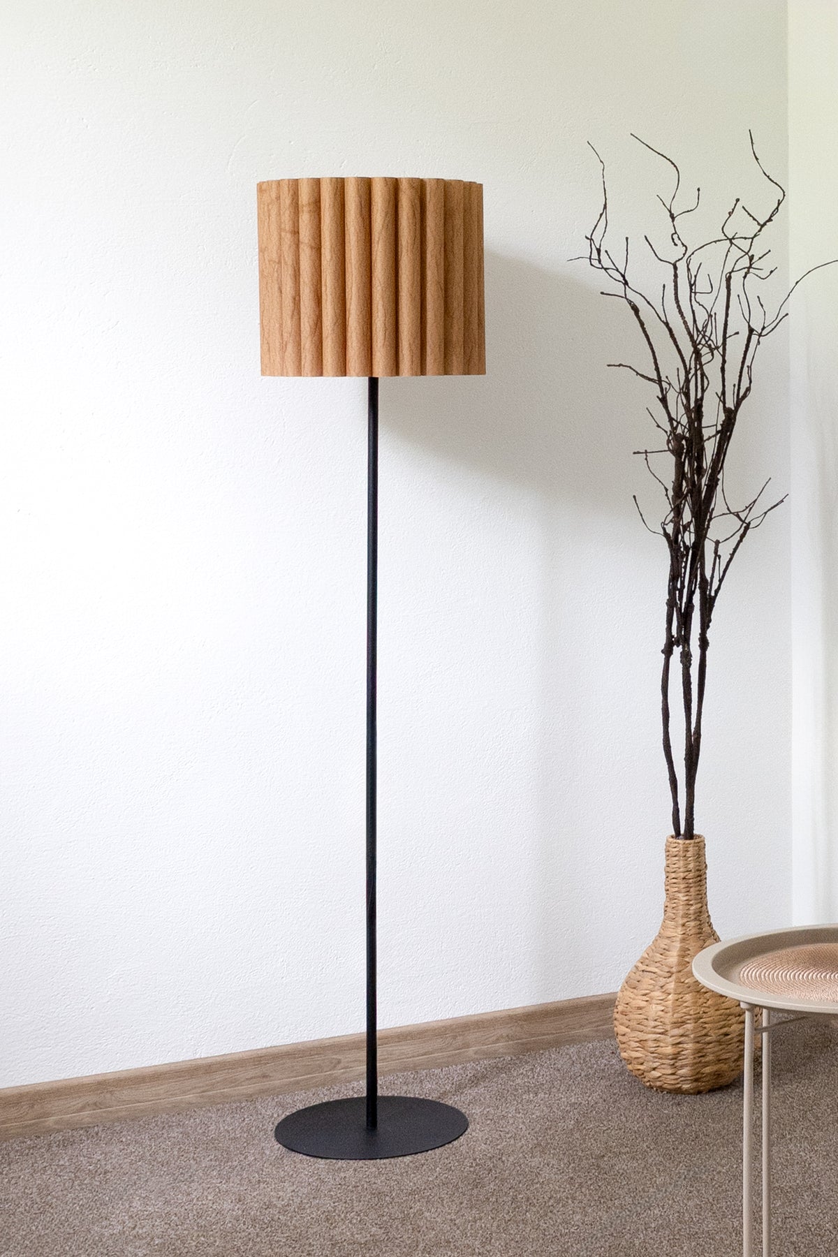 Lampa podłogowa DUOLLA ARIA FL 71177 Beżowy/n/a 1xE27 średn.35cm