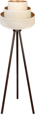 Lampa podłogowa DUOLLA LUNETA LATTE 750114 kremowy/złoty 1xE27 średn.45cm