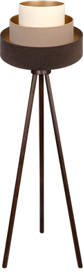 Lampa podłogowa DUOLLA LUNETA TIRAMISU 750763 brązowy/kremowy 1xE27 średn.45cm