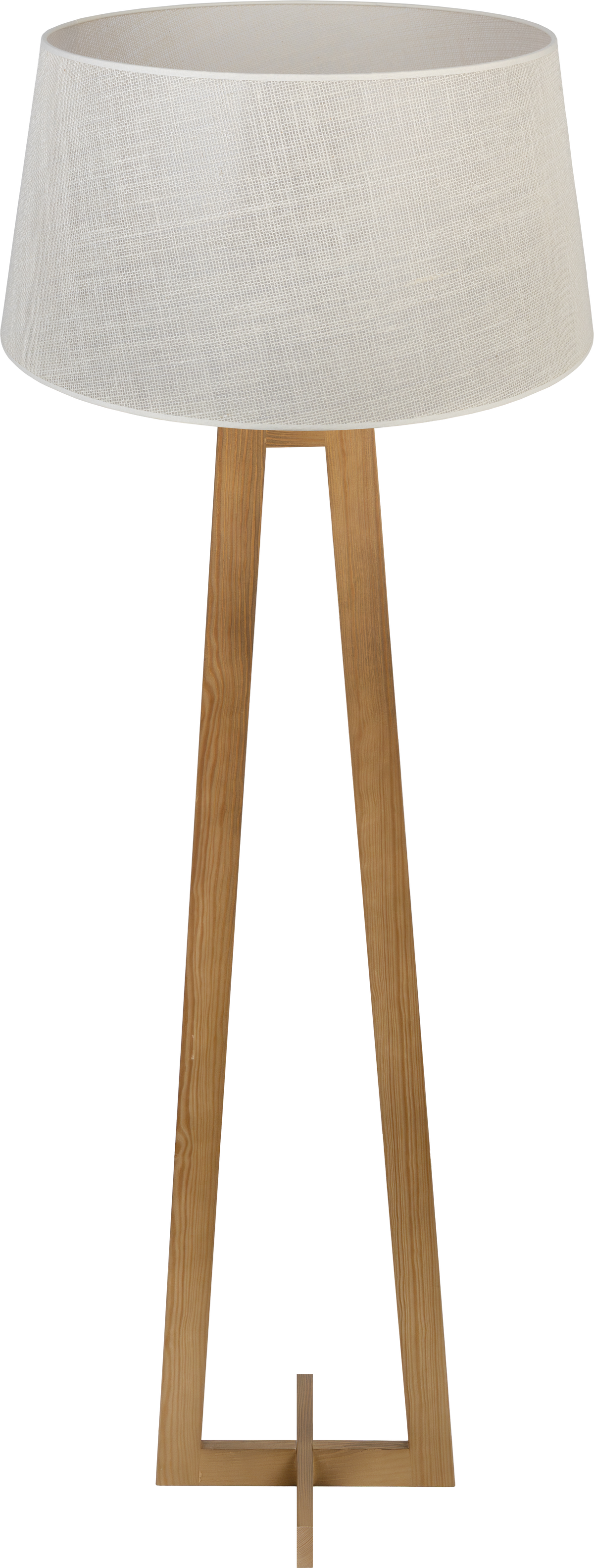 Lampa podłogowa DUOLLA WOODLAND 754570 Biały/naturalny 1xE27 średn.60cm