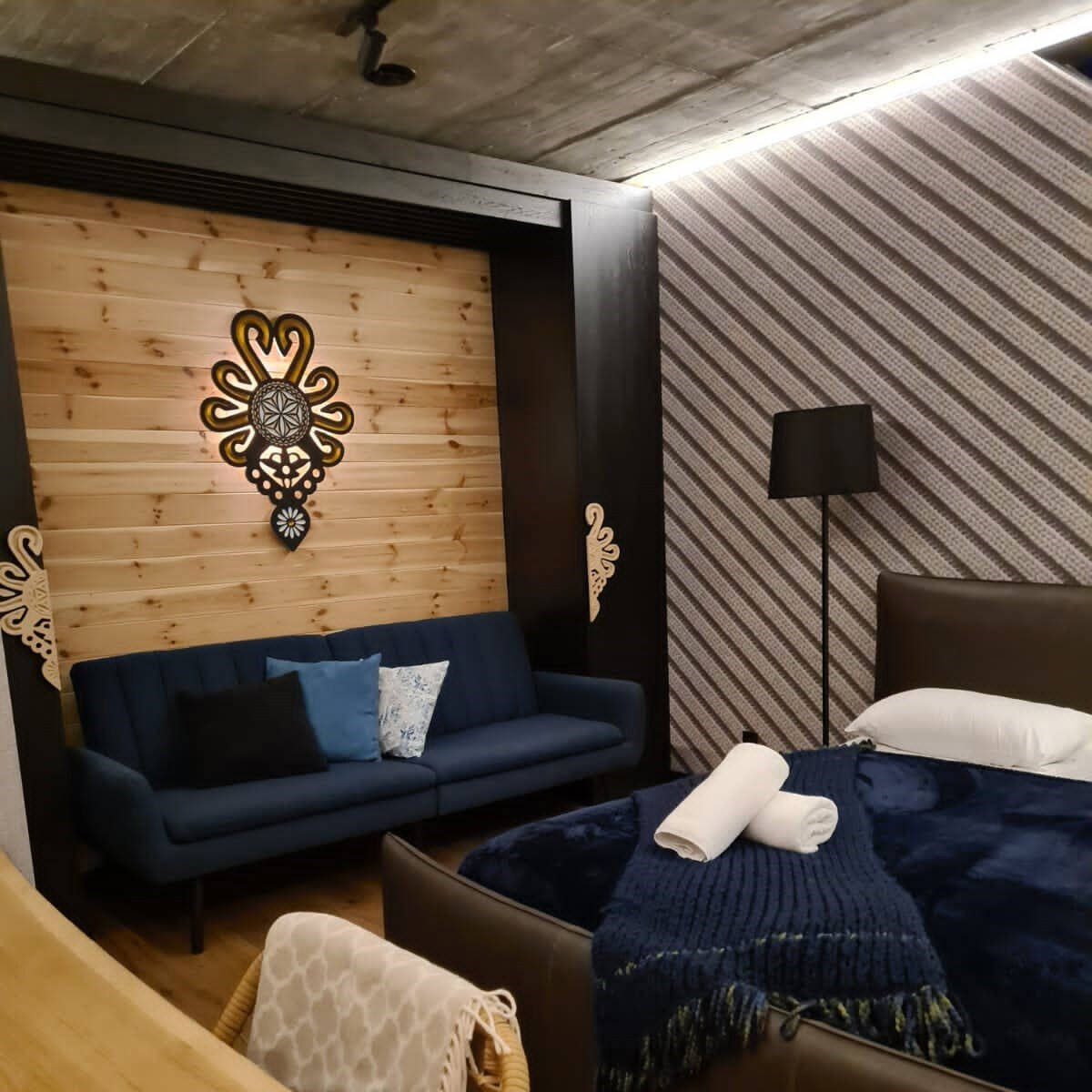 Lampa podłogowa MARBELLA, czarna, 1x60W E27