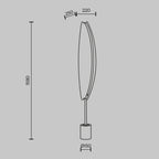 Lampa podłogowa Maytoni Breeze IP20 x MOD281FL-L33BS3K | Mosiądz