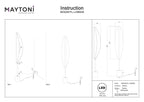 Lampa podłogowa Maytoni Breeze IP20 x MOD281FL-L33BS3K | Mosiądz