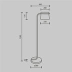 Lampa podłogowa Maytoni Cabaret IP20 x MOD170FL-L8BS3K | Mosiądz