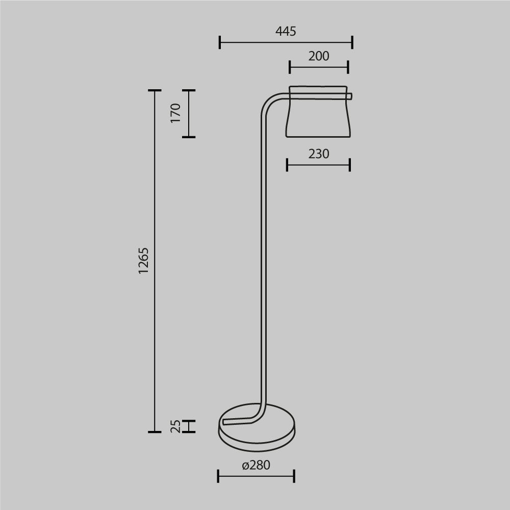 Lampa podłogowa Maytoni Cabaret IP20 x MOD170FL-L8BS3K | Mosiądz