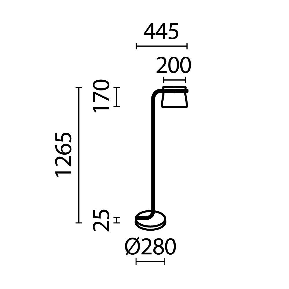 Lampa podłogowa Maytoni Cabaret IP20 x MOD170FL-L8BS3K | Mosiądz