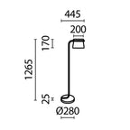Lampa podłogowa Maytoni Cabaret IP20 x MOD170FL-L8BS3K | Mosiądz