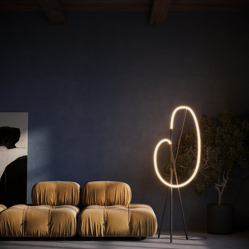 Lampa podłogowa Maytoni Crochet IP20 x MOD369FL-L36B3K | Czarny