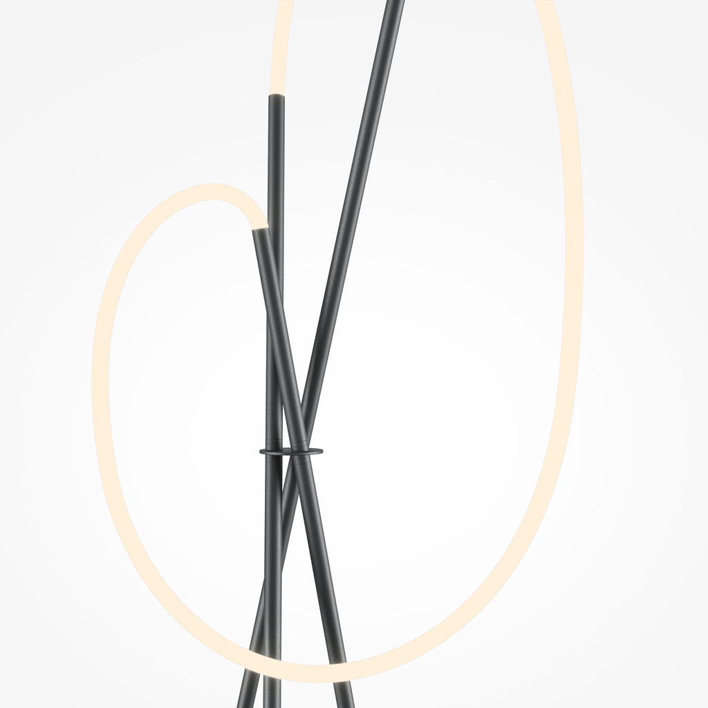 Lampa podłogowa Maytoni Crochet IP20 x MOD369FL-L36B3K | Czarny
