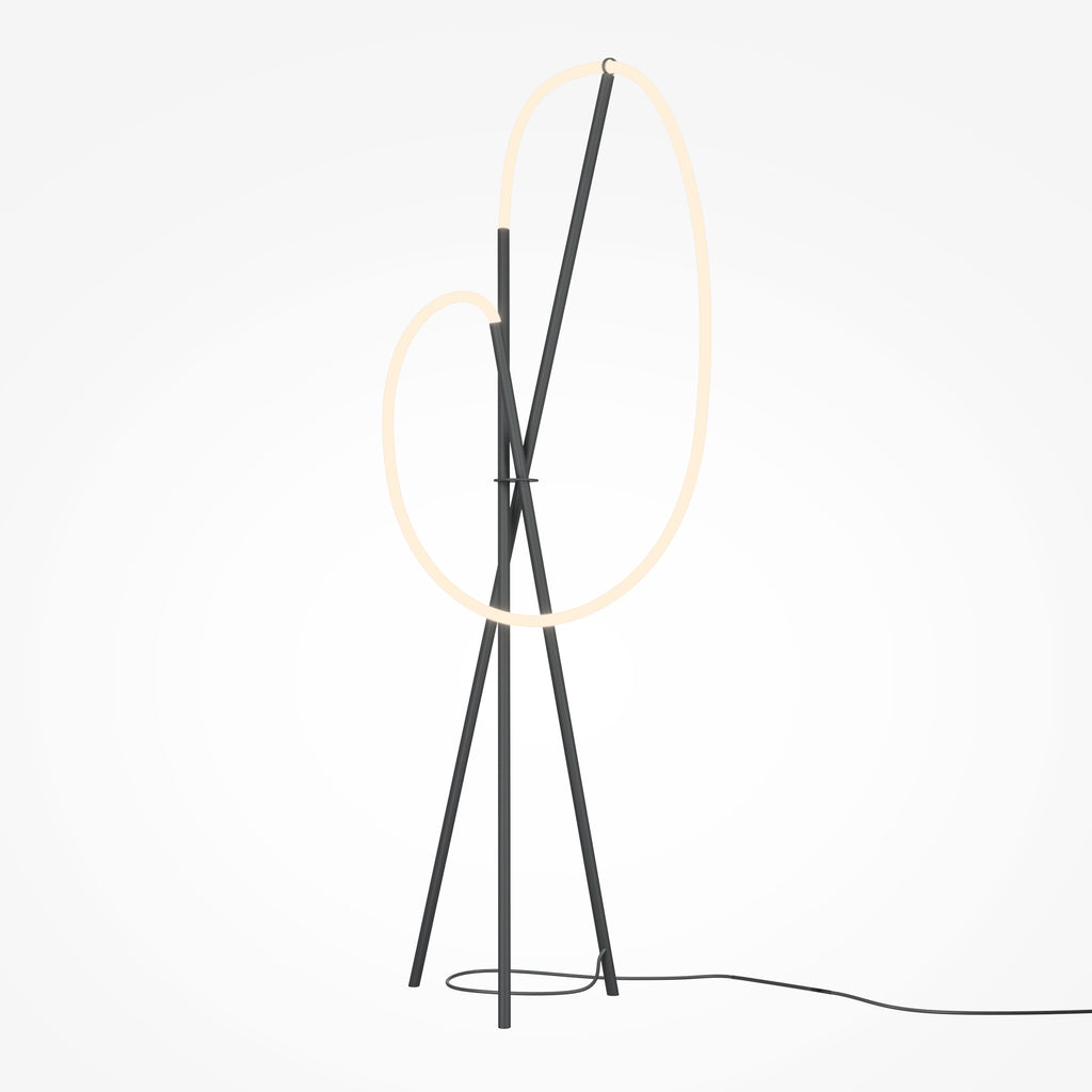 Lampa podłogowa Maytoni Crochet IP20 x MOD369FL-L36B3K | Czarny