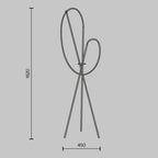 Lampa podłogowa Maytoni Crochet IP20 x MOD369FL-L36B3K | Czarny