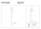 Lampa podłogowa Maytoni Erich IP20 1xE14 MOD221-FL-01-N | Nikiel